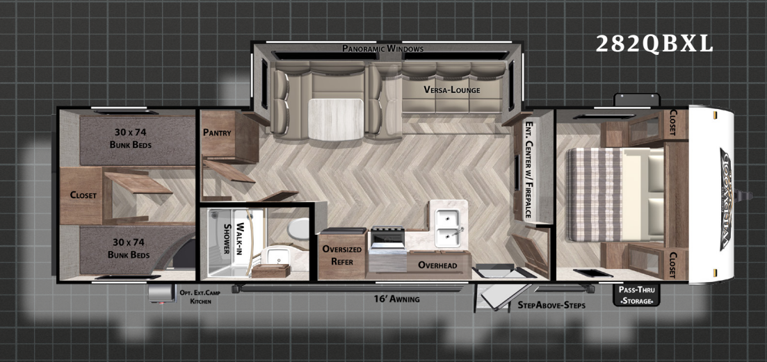 View 2021 Forest River Wildwood X-Lite 282QBXL complete specs and manufacturer brochures