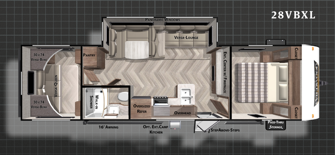 View 2021 Forest River Wildwood X-Lite 28VBXL complete specs and manufacturer brochures