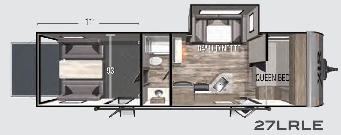 View 2021 Forest River XLR Micro Boost 27LRLE complete specs and manufacturer brochures
