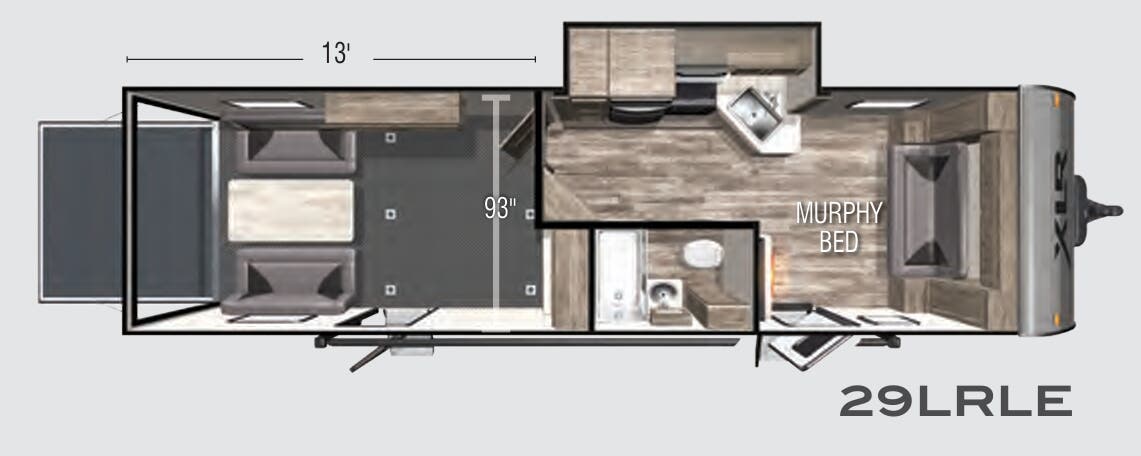 View 2021 Forest River XLR Micro Boost 29LRLE complete specs and manufacturer brochures