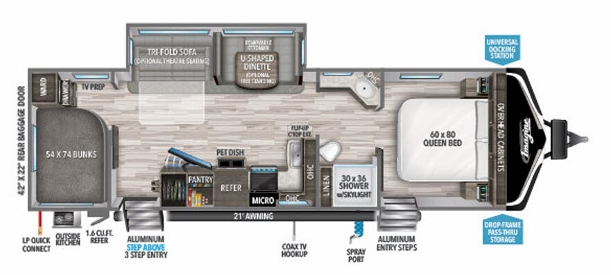 View 2021 Grand Design Imagine 2910BH complete specs and manufacturer brochures