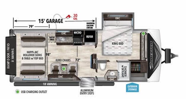 View 2021 Grand Design Momentum G-Class 23G complete specs and manufacturer brochures