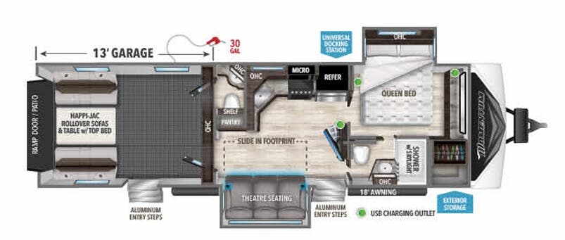 View 2021 Grand Design Momentum G-Class 31G complete specs and manufacturer brochures