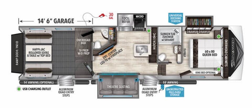 View 2021 Grand Design Momentum G-Class 350G complete specs and manufacturer brochures