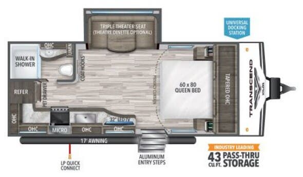 View 2021 Grand Design Transcend Xplor 200MK complete specs and manufacturer brochures