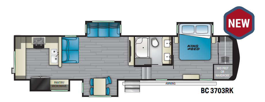 View 2021 Heartland Big Country 3703RK complete specs and manufacturer brochures
