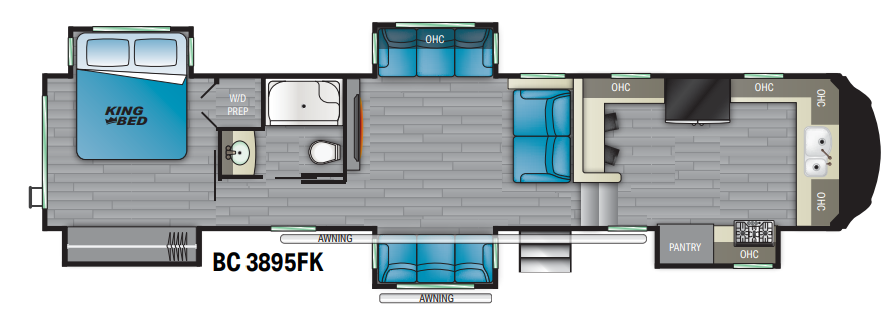 View 2021 Heartland Big Country 3895FK complete specs and manufacturer brochures