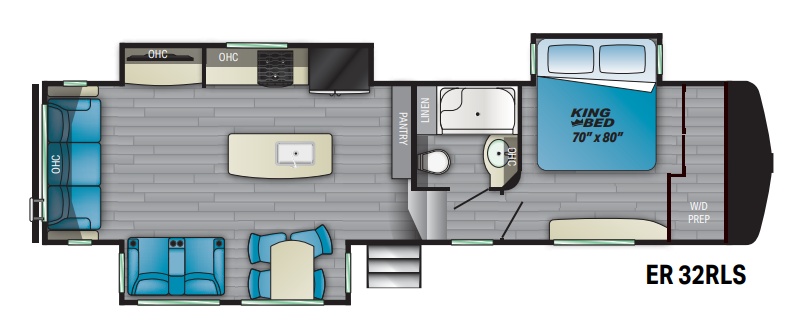 View 2021 Heartland ElkRidge 32RLS complete specs and manufacturer brochures