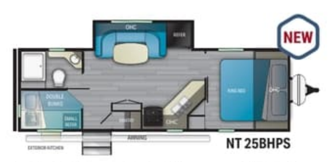 View 2021 Heartland North Trail 25BHPS complete specs and manufacturer brochures