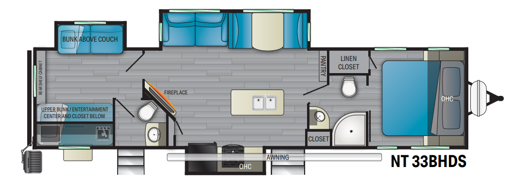 View 2021 Heartland North Trail 33BHDS complete specs and manufacturer brochures