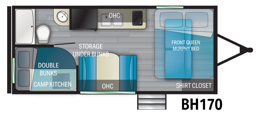 View 2021 Heartland Pioneer BH170 complete specs and manufacturer brochures