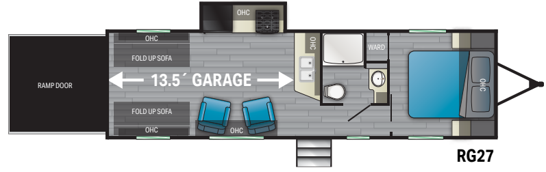 View 2021 Heartland Pioneer RG27 complete specs and manufacturer brochures