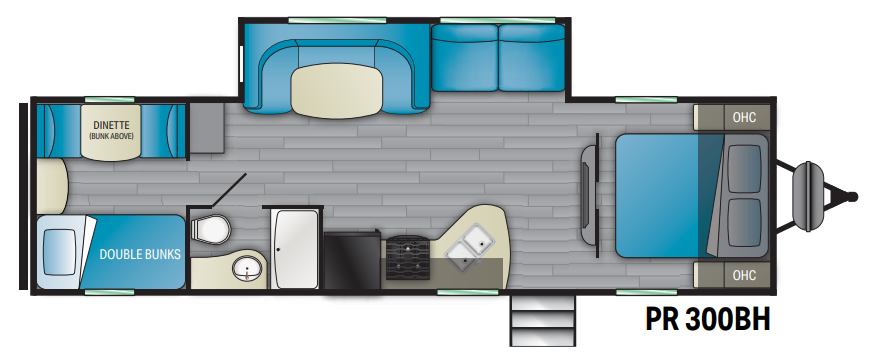 View 2021 Heartland Prowler PR 300BH complete specs and manufacturer brochures