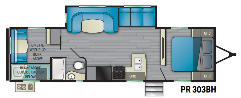 View 2021 Heartland Prowler PR 303BH complete specs and manufacturer brochures