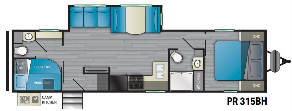 View 2021 Heartland Prowler PR 315BH complete specs and manufacturer brochures