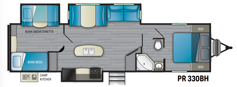 View 2021 Heartland Prowler PR 330BH complete specs and manufacturer brochures