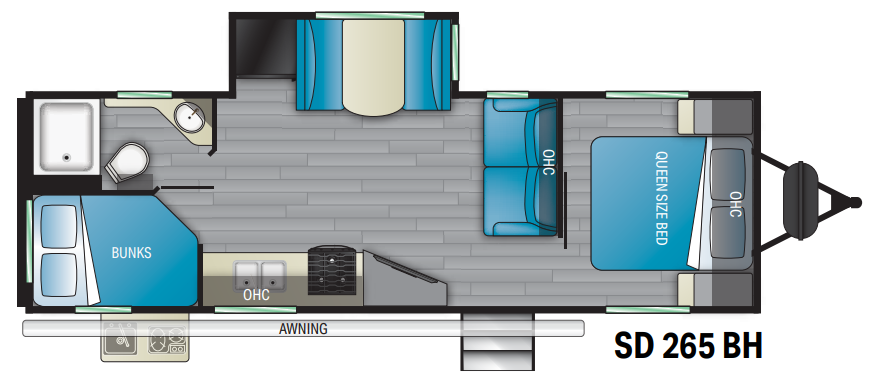 View 2021 Heartland Sundance 265BH complete specs and manufacturer brochures