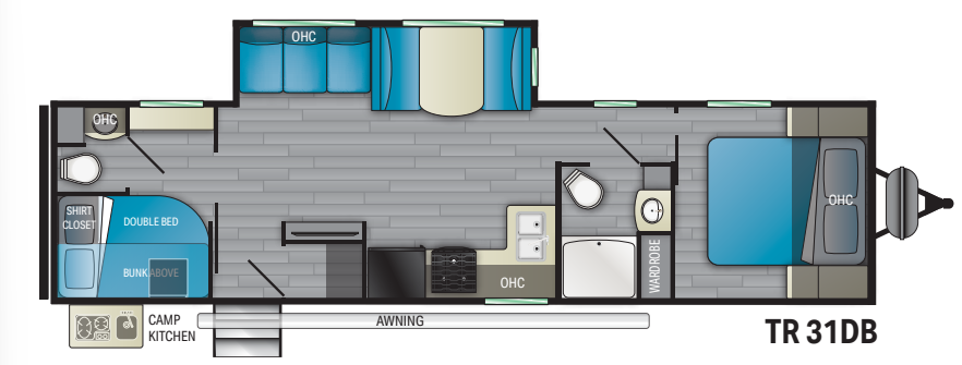 View 2021 Heartland Trail Runner 31DB complete specs and manufacturer brochures