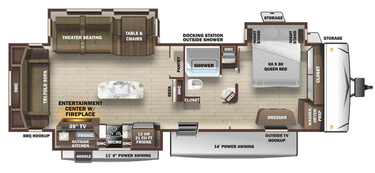 View 2021 Highland Ridge Mesa Ridge MR322RLS complete specs and manufacturer brochures