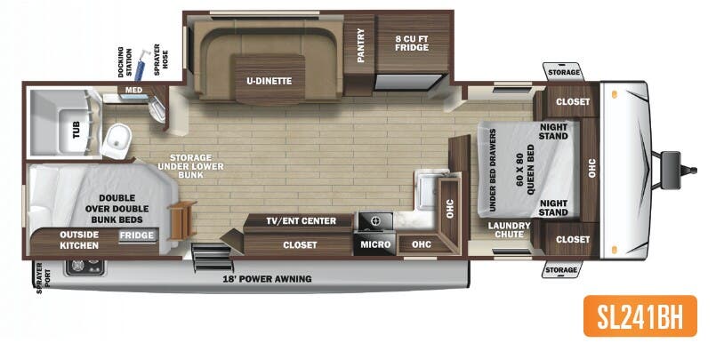 View 2021 Highland Ridge Mesa Ridge S-Lite SL241BH complete specs and manufacturer brochures
