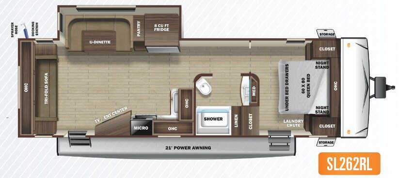 View 2021 Highland Ridge Mesa Ridge S-Lite SL262RL complete specs and manufacturer brochures