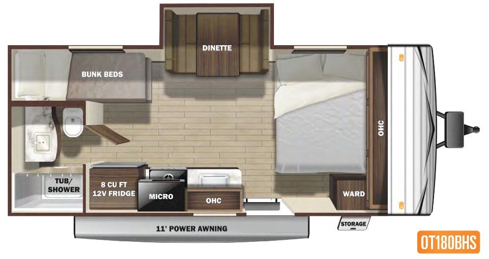 View 2021 Highland Ridge Open Range Conventional OT180BHS complete specs and manufacturer brochures