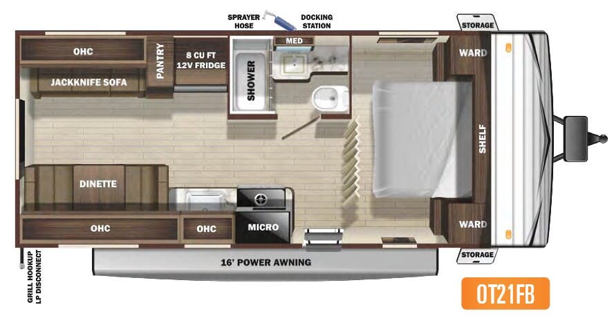View 2021 Highland Ridge Open Range Conventional OT21FB complete specs and manufacturer brochures