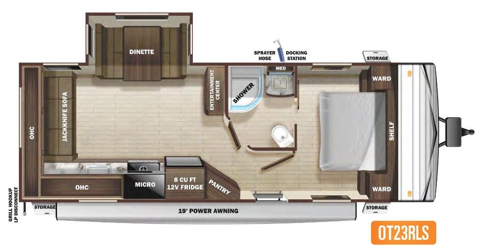 View 2021 Highland Ridge Open Range Conventional OT23RLS complete specs and manufacturer brochures