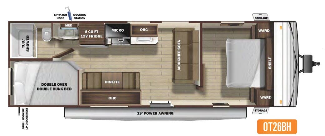 View 2021 Highland Ridge Open Range Conventional OT26BH complete specs and manufacturer brochures