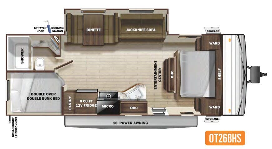 View 2021 Highland Ridge Open Range Conventional OT26BHS complete specs and manufacturer brochures