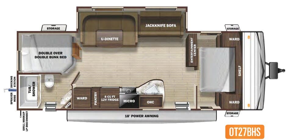 View 2021 Highland Ridge Open Range Conventional OT27BHS complete specs and manufacturer brochures