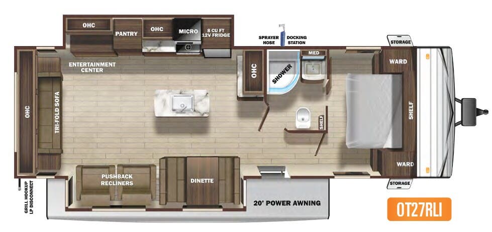 View 2021 Highland Ridge Open Range Conventional OT27RLI complete specs and manufacturer brochures
