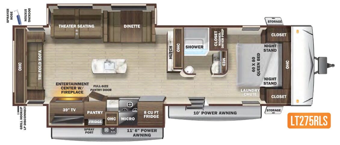 View 2021 Highland Ridge Open Range Light LT275RLS complete specs and manufacturer brochures
