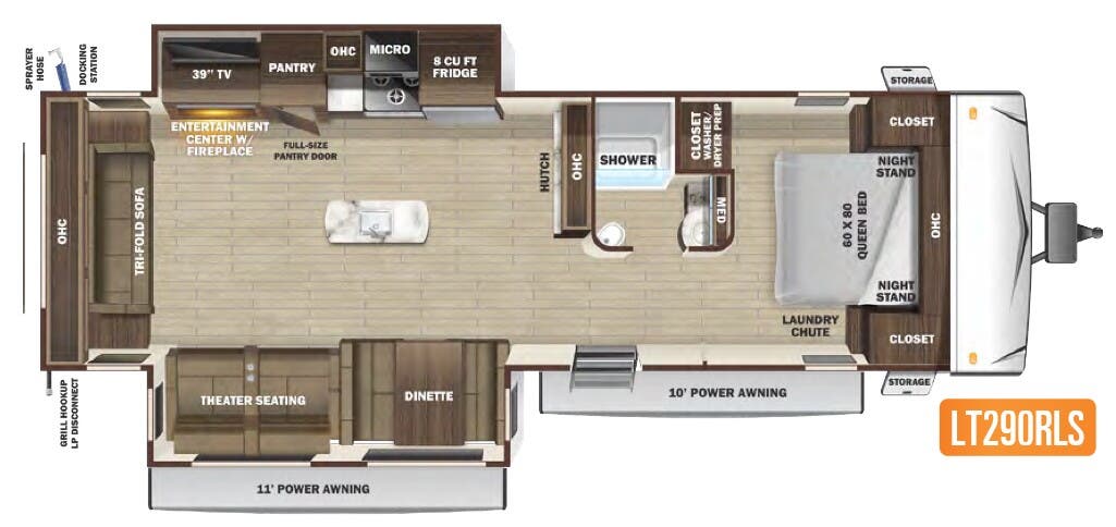 View 2021 Highland Ridge Open Range Light LT290RLS complete specs and manufacturer brochures