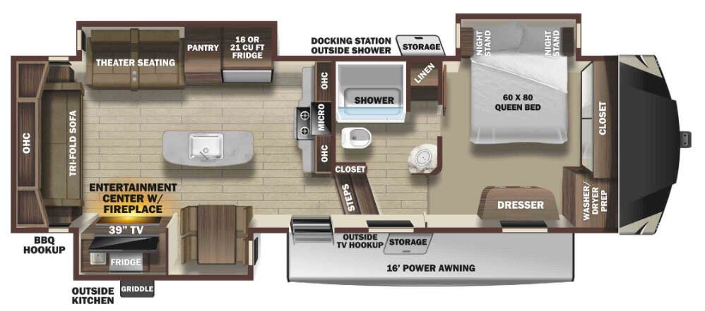 View 2021 Highland Ridge Open Range OF284RLS complete specs and manufacturer brochures