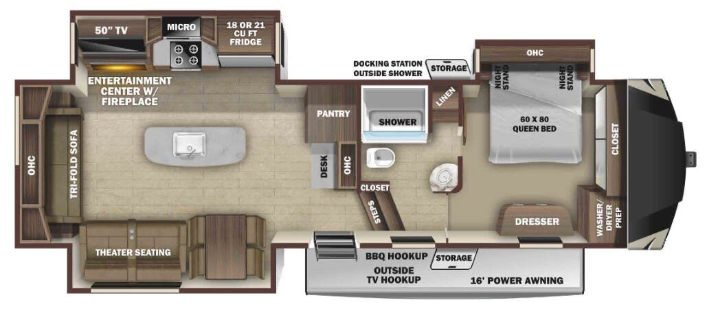View 2021 Highland Ridge Open Range OF314RLS complete specs and manufacturer brochures