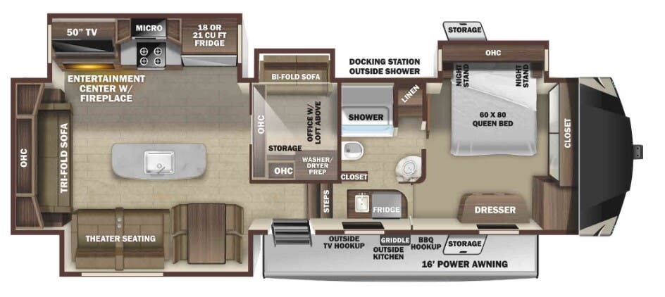 View 2021 Highland Ridge Open Range OF371MBH complete specs and manufacturer brochures