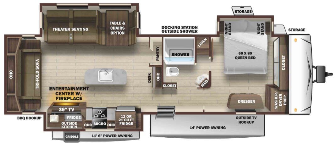 View 2021 Highland Ridge Open Range OT322RLS complete specs and manufacturer brochures