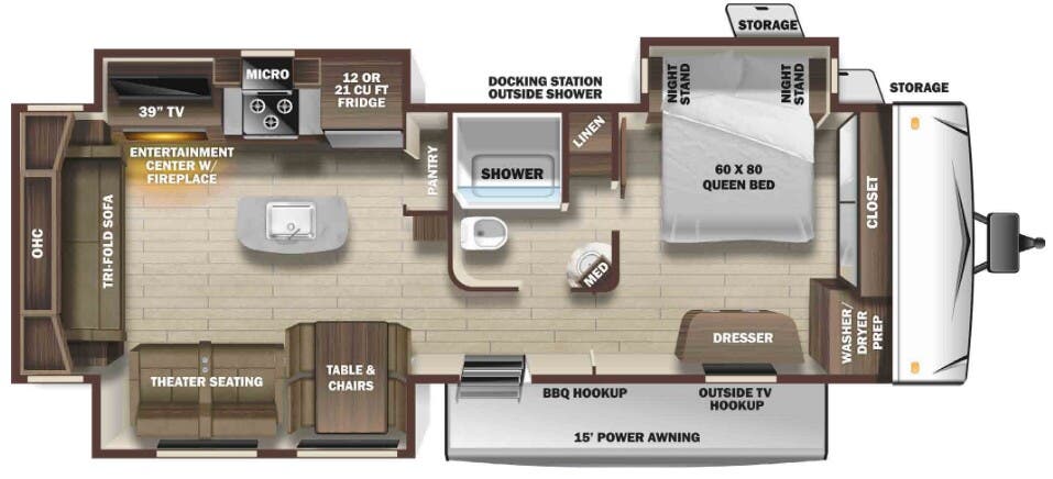 View 2021 Highland Ridge Open Range OT323RLS complete specs and manufacturer brochures