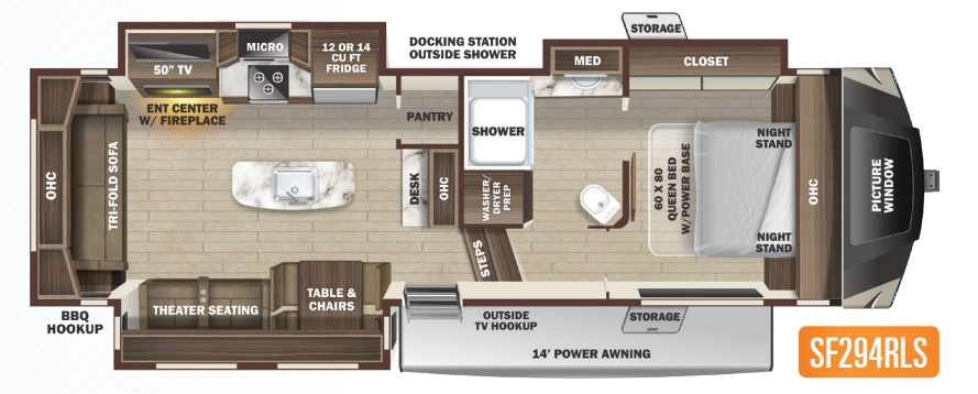 View 2021 Highland Ridge Silverstar XLT SF294RLS complete specs and manufacturer brochures