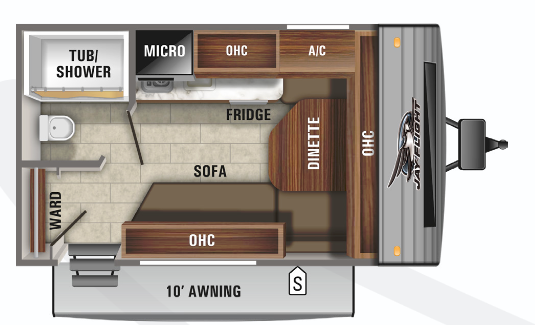 View 2021 Jayco Jay Flight SLX 7 145RB complete specs and manufacturer brochures