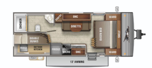 View 2021 Jayco Jay Flight SLX 8 224BH complete specs and manufacturer brochures