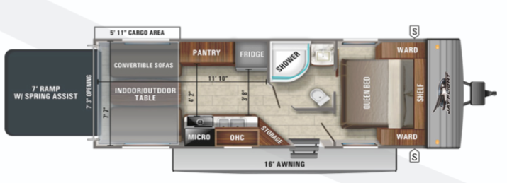 View 2021 Jayco Jay Flight SLX 8 236TH complete specs and manufacturer brochures