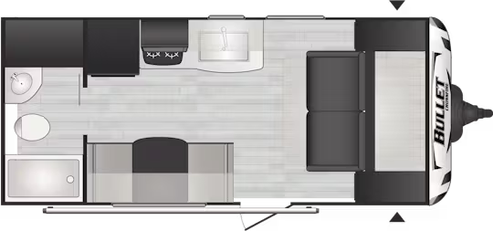 View 2021 Keystone Bullet Crossfire 1800RB complete specs and manufacturer brochures