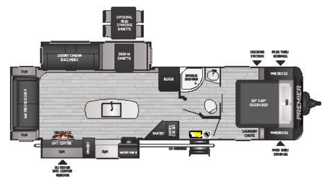 View 2021 Keystone Bullet Premier 30RIPR complete specs and manufacturer brochures