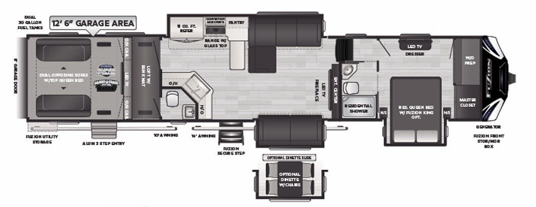 View 2021 Keystone Fuzion 429 complete specs and manufacturer brochures