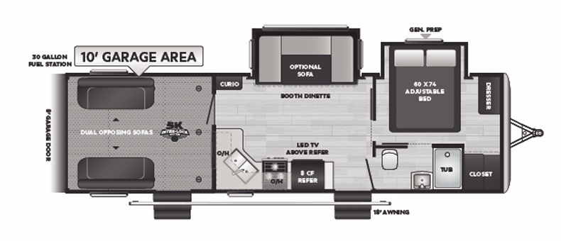 View 2021 Keystone Fuzion Impact 29V complete specs and manufacturer brochures