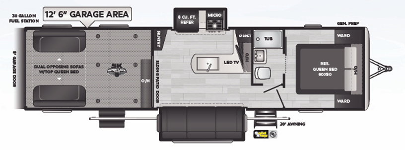 View 2021 Keystone Fuzion Impact 330 complete specs and manufacturer brochures