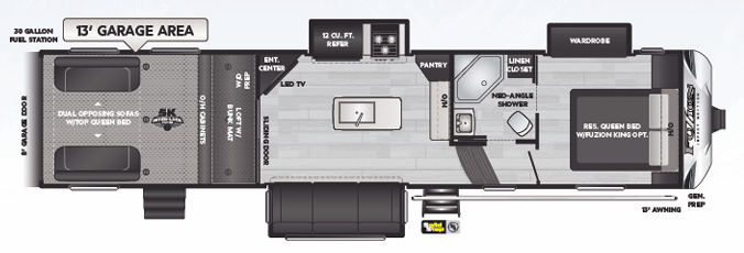 View 2021 Keystone Fuzion Impact 343 complete specs and manufacturer brochures