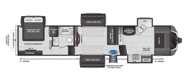 View 2021 Keystone Montana 3741FK complete specs and manufacturer brochures